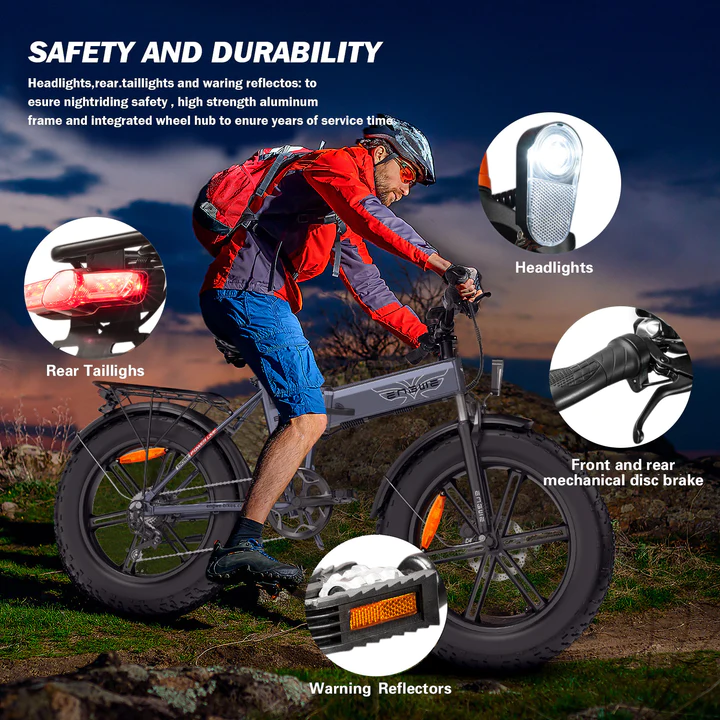 ENGWE EP-2 Pro – Vouw Fatbike – 750W Folding E-Mountainbike 3