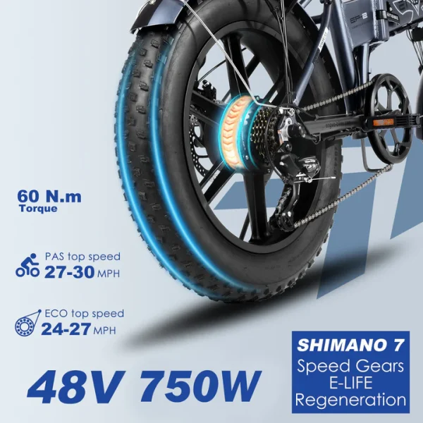 ENGWE EP-2 Pro – Fatbike 250W EU Version – Mat Grijs