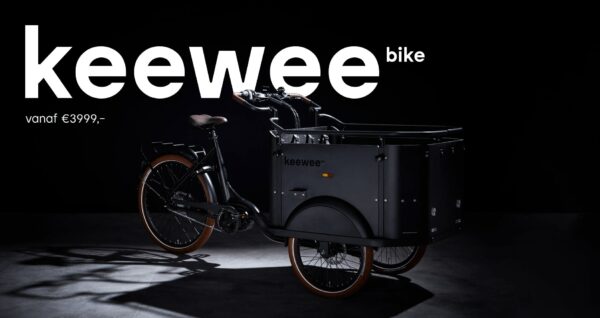 Keewee Elektrische Bakfiets Army Green –  Incl Gratis accessoires