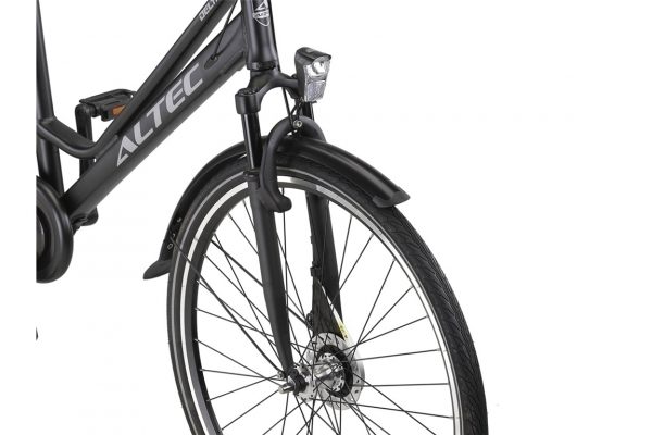 Altec Delta + Plus 28 inch Damesfiets N-3  56cm Mat Zwart ***ACTIE ***