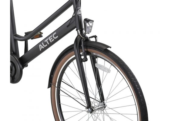 Altec Manta 28 inch Damesfiets N-3 49cm Mat Zwart