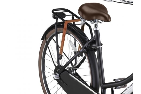 Altec Retro Transportfiets 28inch Dames 57cm Mat Zwart