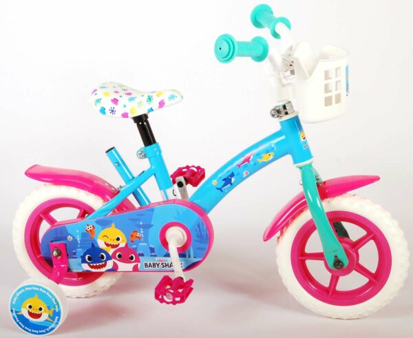 Ocean Kinderfiets – Unisex – 10 inch – Roze Blauw – Doortrapper