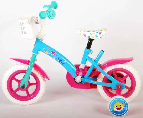 Ocean Kinderfiets – Unisex – 10 inch – Roze Blauw – Doortrapper