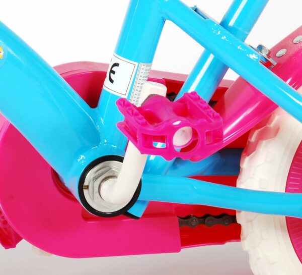 Ocean Kinderfiets – Unisex – 10 inch – Roze Blauw – Doortrapper