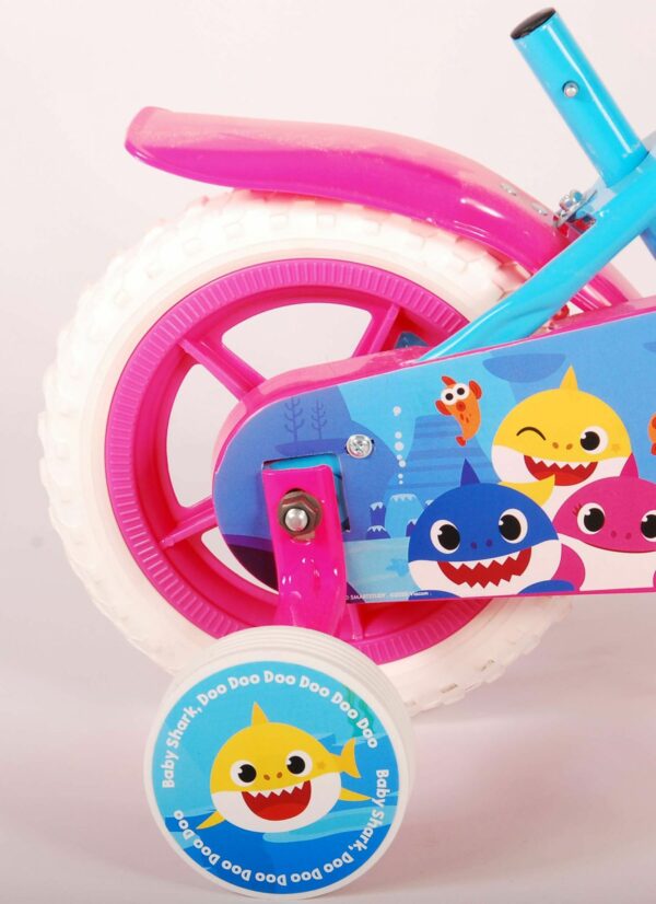 Ocean Kinderfiets – Unisex – 10 inch – Roze Blauw – Doortrapper