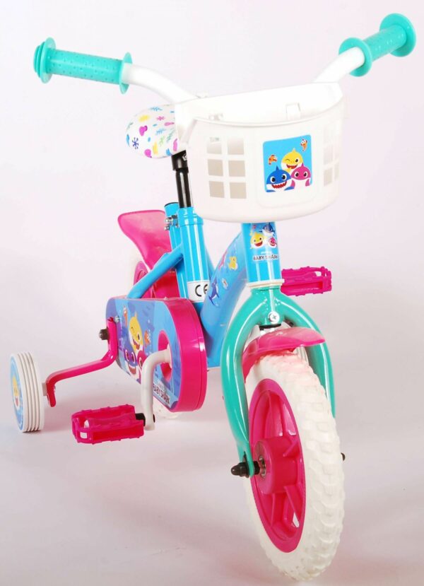 Ocean Kinderfiets – Unisex – 10 inch – Roze Blauw – Doortrapper
