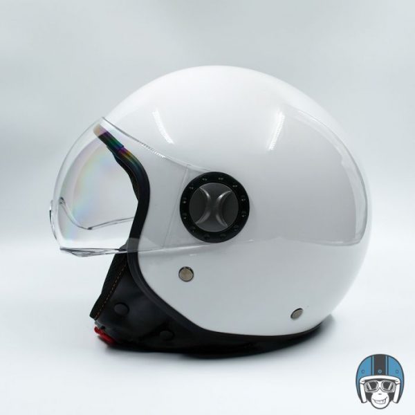 Vito Jet Loreto Scooterhelm Glans Wit