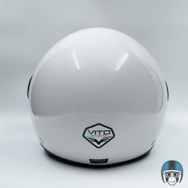 Vito Jet Loreto Scooterhelm Glans Wit