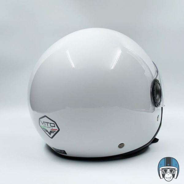 Vito Jet Loreto Scooterhelm Glans Wit