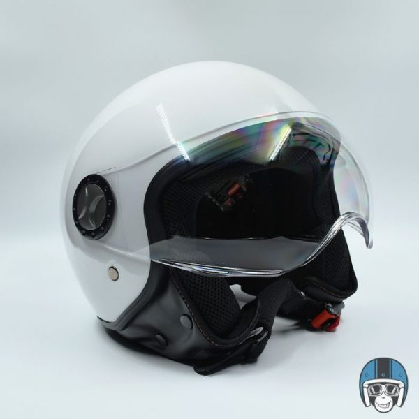 Vito Jet Loreto Scooterhelm Glans Wit