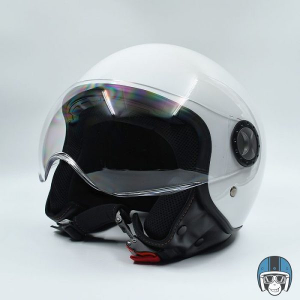 Vito Jet Loreto Scooterhelm Glans Wit