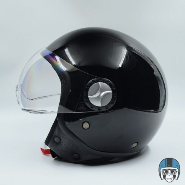 Vito Jet Loreto Scooterhelm Glans Zwart