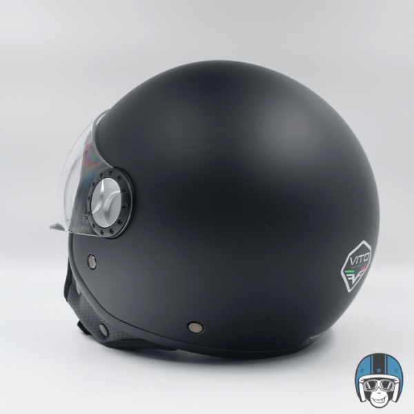 Vito Jet Loreto Scooterhelm Mat Zwart