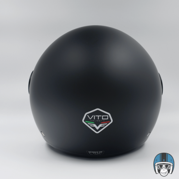 Vito Jet Loreto Scooterhelm Mat Zwart