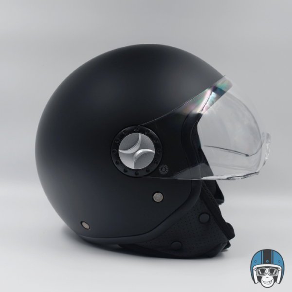 Vito Jet Loreto Scooterhelm Mat Zwart