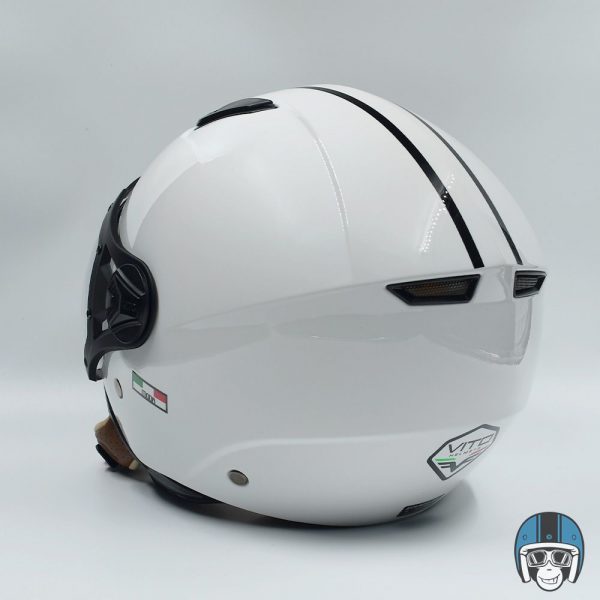 VITO Jet Moda Scooterhelm Glans Wit