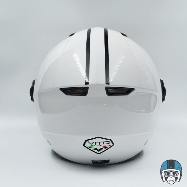 VITO Jet Moda Scooterhelm Glans Wit