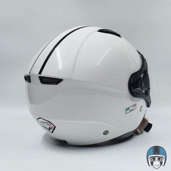 VITO Jet Moda Scooterhelm Glans Wit