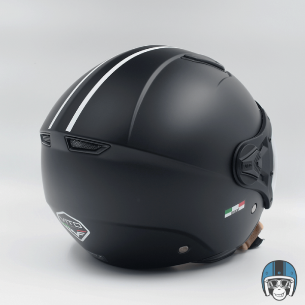 VITO Jet Moda Scooterhelm Mat Zwart