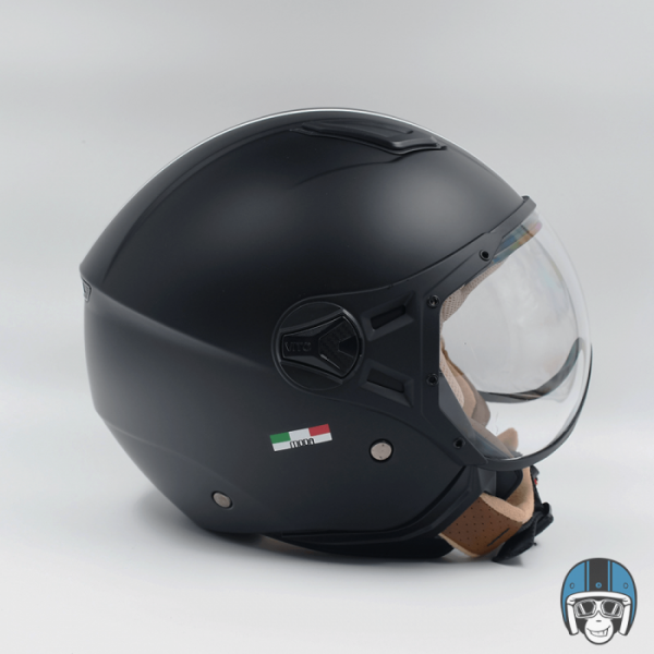 VITO Jet Moda Scooterhelm Mat Zwart