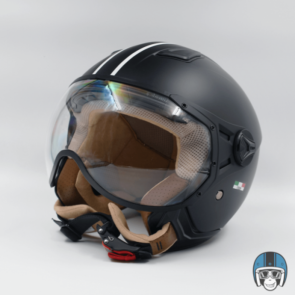 VITO Jet Moda Scooterhelm Mat Zwart