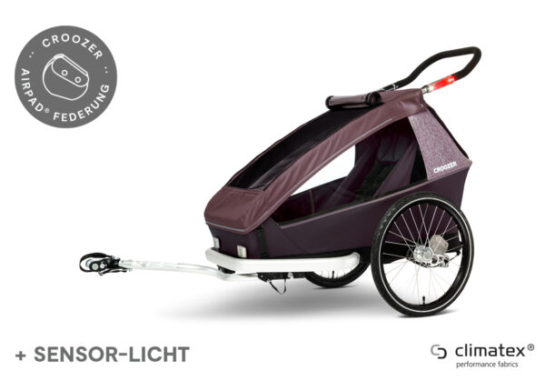 Croozer Kid Vaaya 1 – Bloesemrood Nieuw