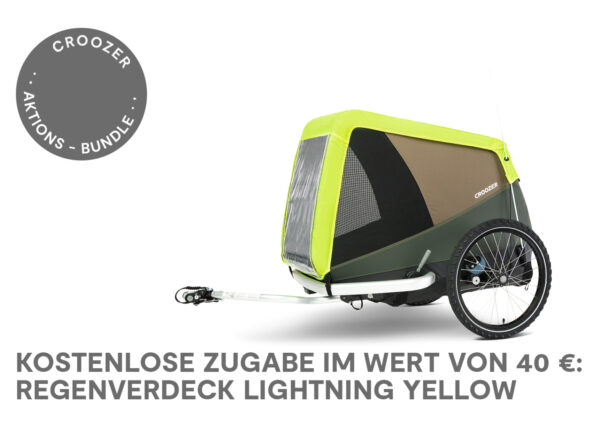 CROOZER MIKKE HODENKAR VOOR FIETS MOSGROEN DOG XL