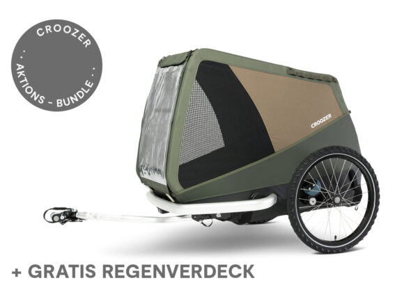 CROOZER MIKKE HODENKAR VOOR FIETS MOSGROEN DOG XL