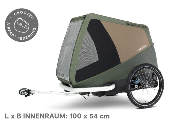 CROOZER TAMMO HODENKAR VOOR FIETS MOSGROEN DOG XXL