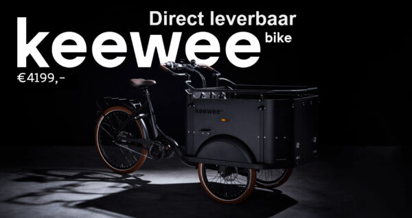 Keewee Elektrische Bakfiets Army Green –  Incl Gratis accessoires