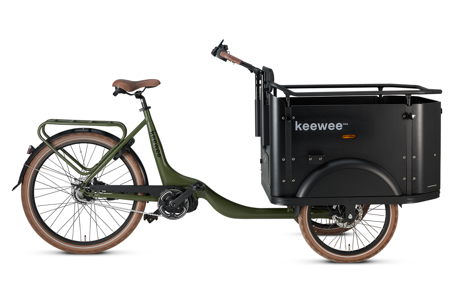 KEEWEE BAKFIETS  ARMY GREEN (2023) – BLACK FRIDAY DEAL