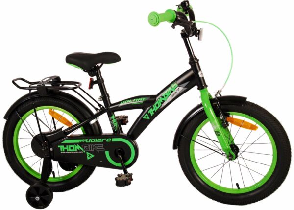 Volare Thombike Kinderfiets – Jongens – 16 inch – Zwart Groen