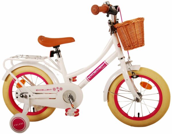Volare Excellent Kinderfiets – Meisjes – 14 inch – Wit