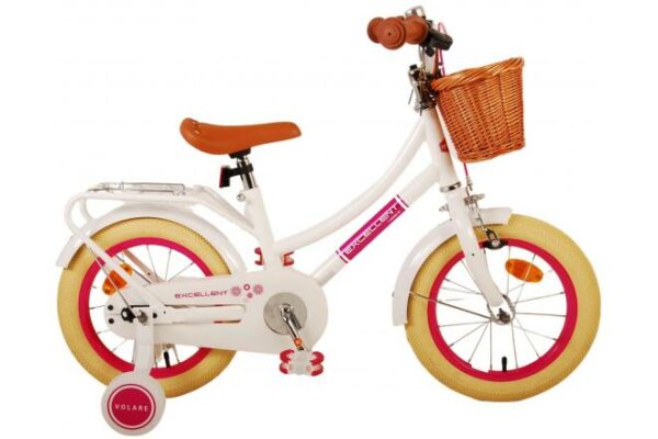 Volare Excellent Kinderfiets – Meisjes – 14 inch – Wit