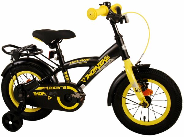Volare Thombike Kinderfiets – Jongens – 12 inch – Zwart Geel