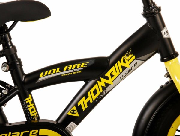 Volare Thombike Kinderfiets – Jongens – 12 inch – Zwart Geel