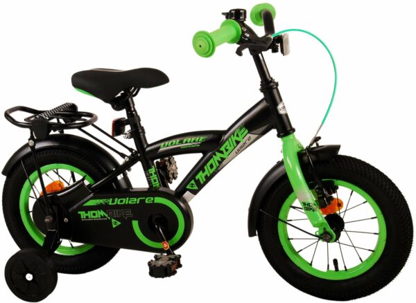 Volare Thombike Kinderfiets – Jongens – 12 inch – Zwart Groen