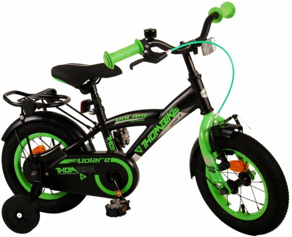 Volare Thombike Kinderfiets – Jongens – 12 inch – Zwart Groen