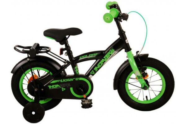 Volare Thombike Kinderfiets – Jongens – 12 inch – Zwart Groen