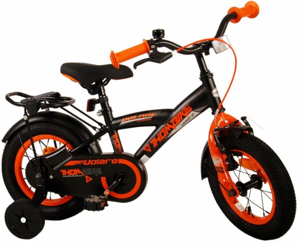 Volare Thombike Kinderfiets – Jongens – 12 inch – Zwart Oranje