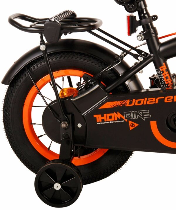 Volare Thombike Kinderfiets – Jongens – 12 inch – Zwart Oranje – Twee Handremmen