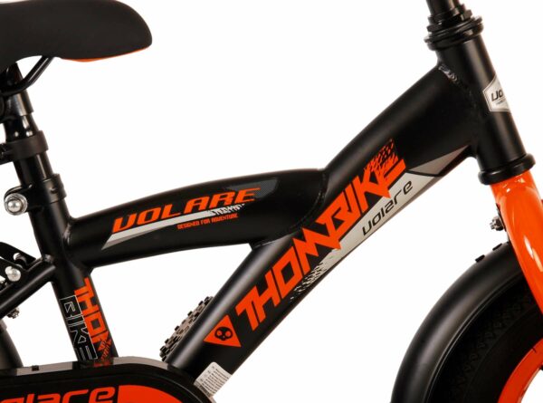 Volare Thombike Kinderfiets – Jongens – 12 inch – Zwart Oranje