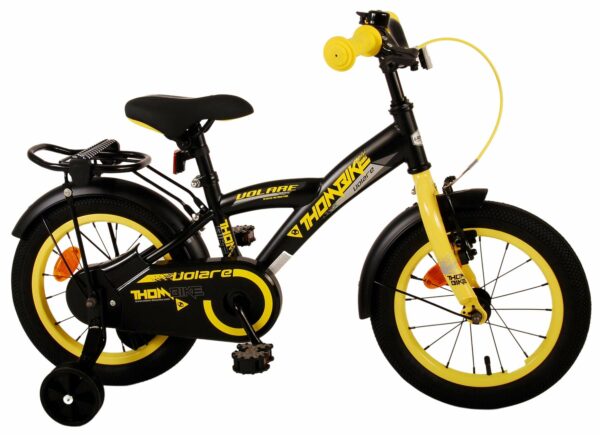 Volare Thombike Kinderfiets – Jongens – 14 inch – Zwart Geel