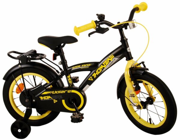 Volare Thombike Kinderfiets – Jongens – 14 inch – Zwart Geel