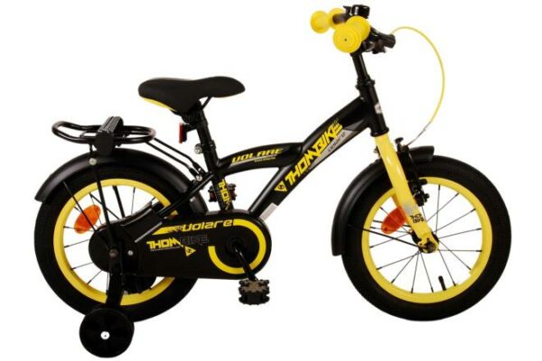 Volare Thombike Kinderfiets – Jongens – 14 inch – Zwart Geel