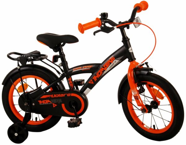 Volare Thombike Kinderfiets – Jongens – 14 inch – Zwart Oranje