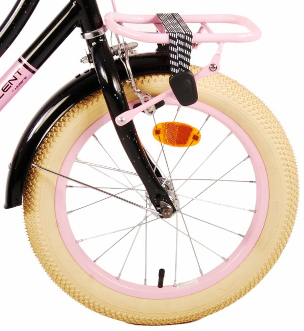 Volare Excellent Kinderfiets – Meisjes – 16 inch – Zwart – 95% afgemonteerd
