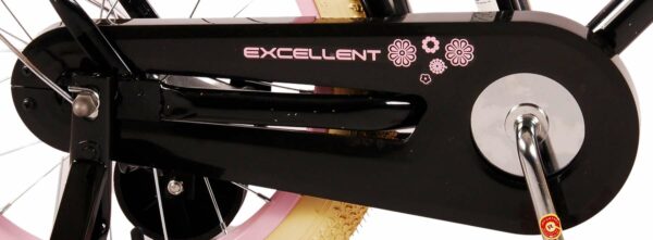 Volare Excellent Kinderfiets – Meisjes – 16 inch – Zwart – 95% afgemonteerd