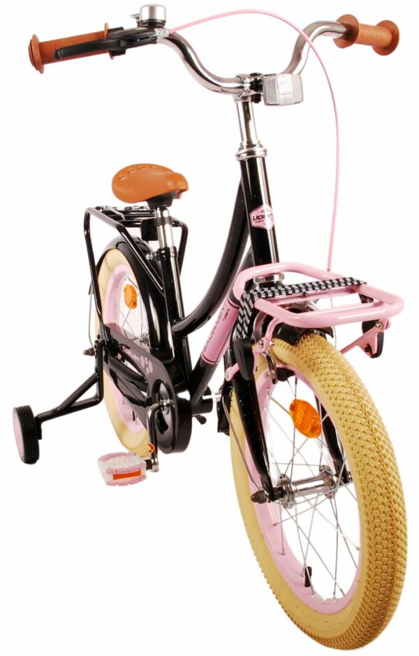 Volare Excellent Kinderfiets – Meisjes – 16 inch – Zwart – 95% afgemonteerd
